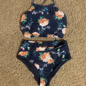Cupshe High-Waisted Bikini Set Size M